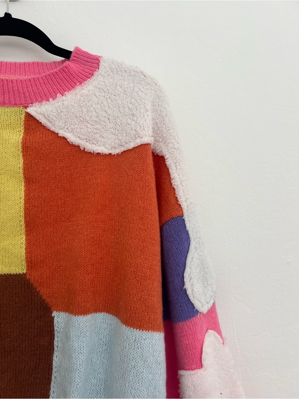 Colorful Color Block Cloud Sweater - Picture 3 of 7